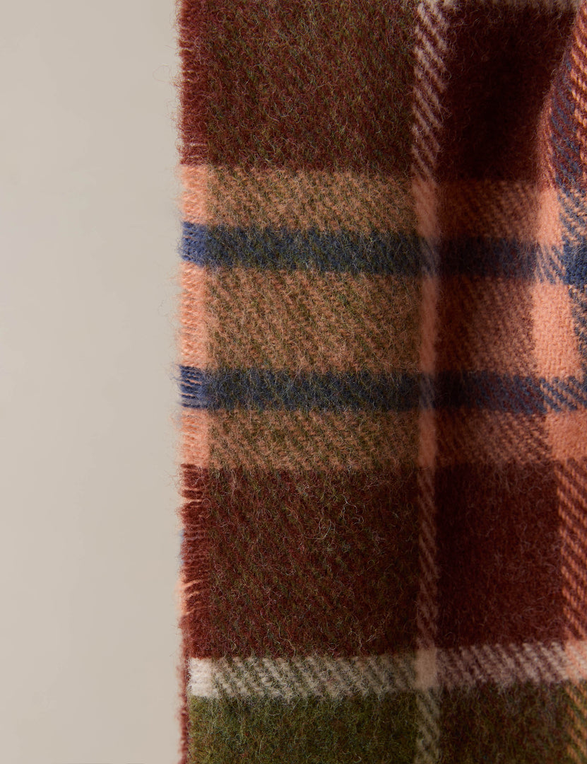 Holm Plaid Lambswool Throw