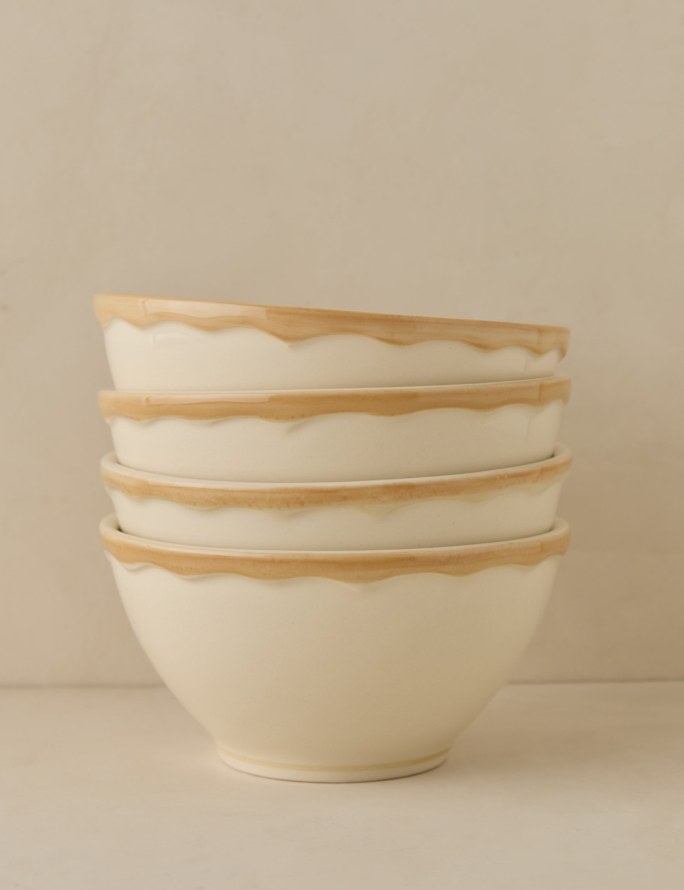Stoneware Dinnerware Cereal Bowls Set of 4