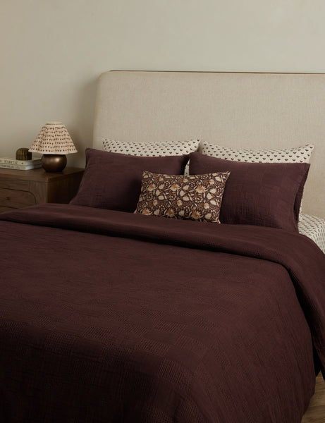 Kingsley Textured Cotton Duvet Cover (Full/Queen; Duvet Set)