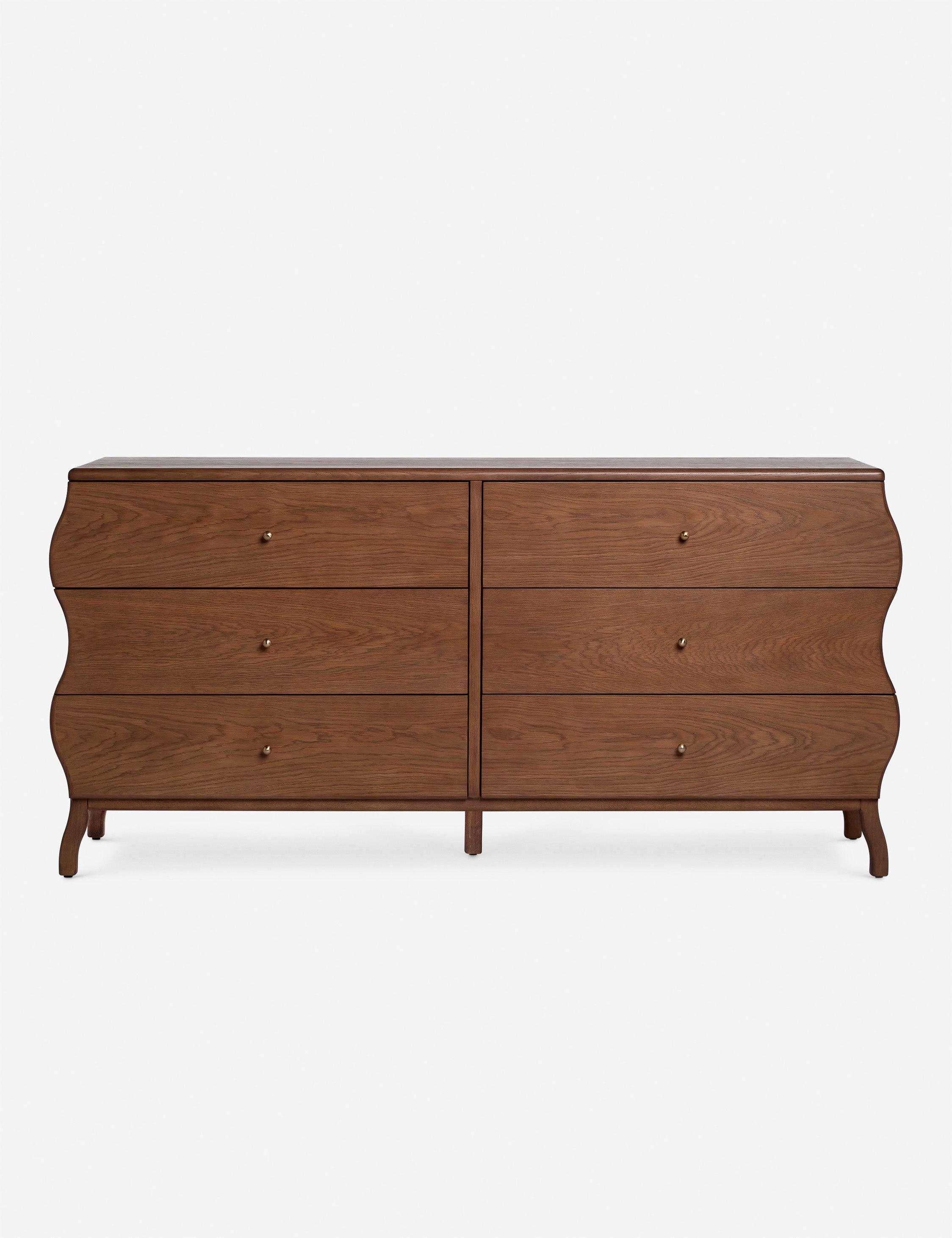 Lasya 6-Drawer Dresser in Cool Brown - Lulu and Georgia