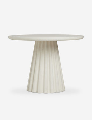 Open Box: Lazenby Indoor / Outdoor Round Dining Table, White 42