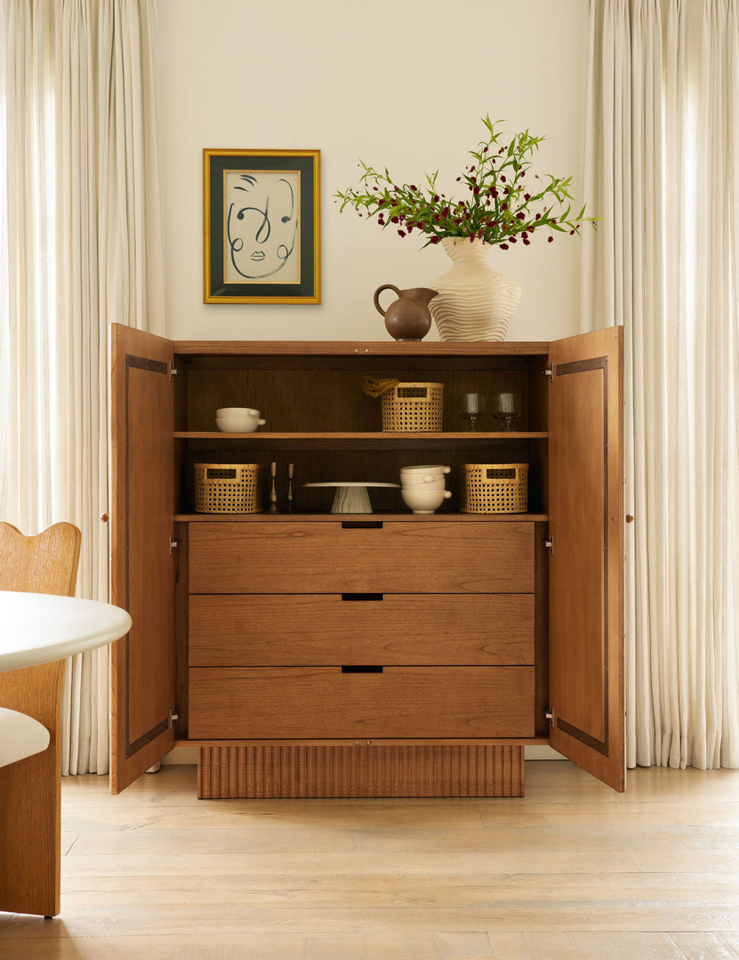 lee mid century modern wood dresser Lee Tall Dresser by Sarah Sherman Samuel in Russet