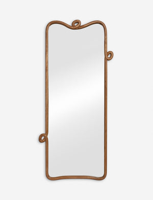 Open Box: Looped Wood Floor Mirror, Natural, 32