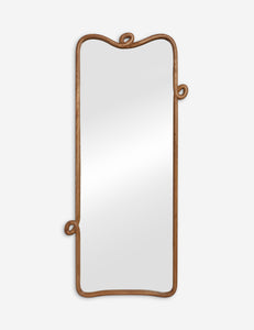 Open Box: Looped Wood Floor Mirror, Natural, 32" x 70" by Sarah Sherman Samuel