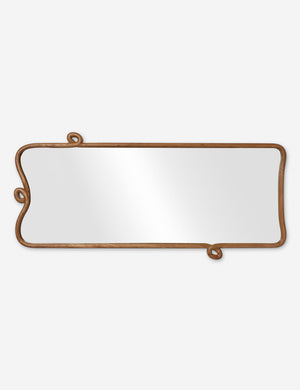 Open Box: Looped Wood Floor Mirror, Natural, 32