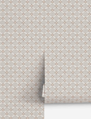 Lucia Wallpaper Swatch by Nathan Turner, Brown