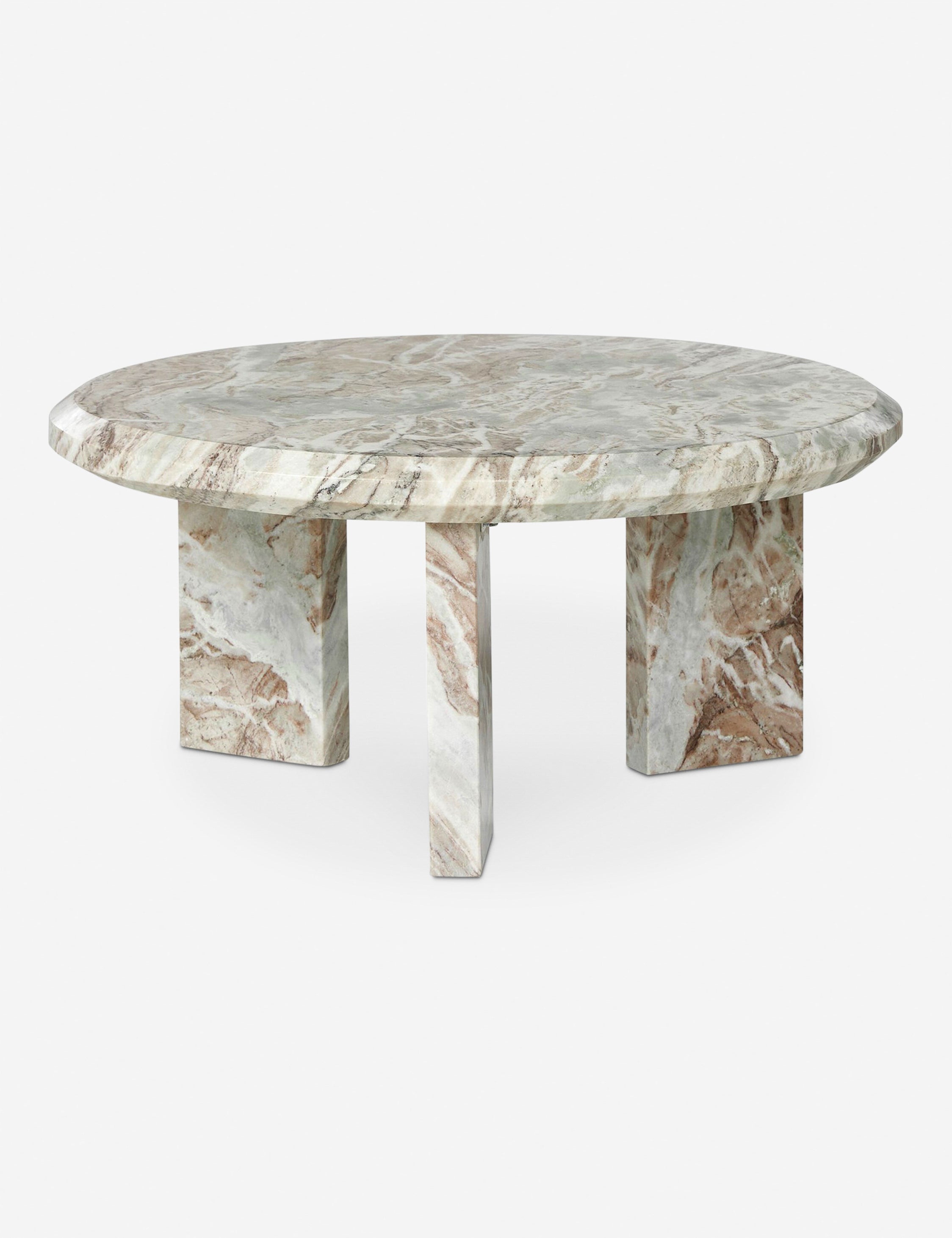 #color::taupe-marble #size::large | Kapala round marble coffee table
