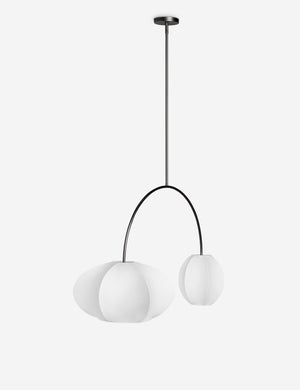 Luneth arc-shape lantern shade linear chandelier by Aimee Song