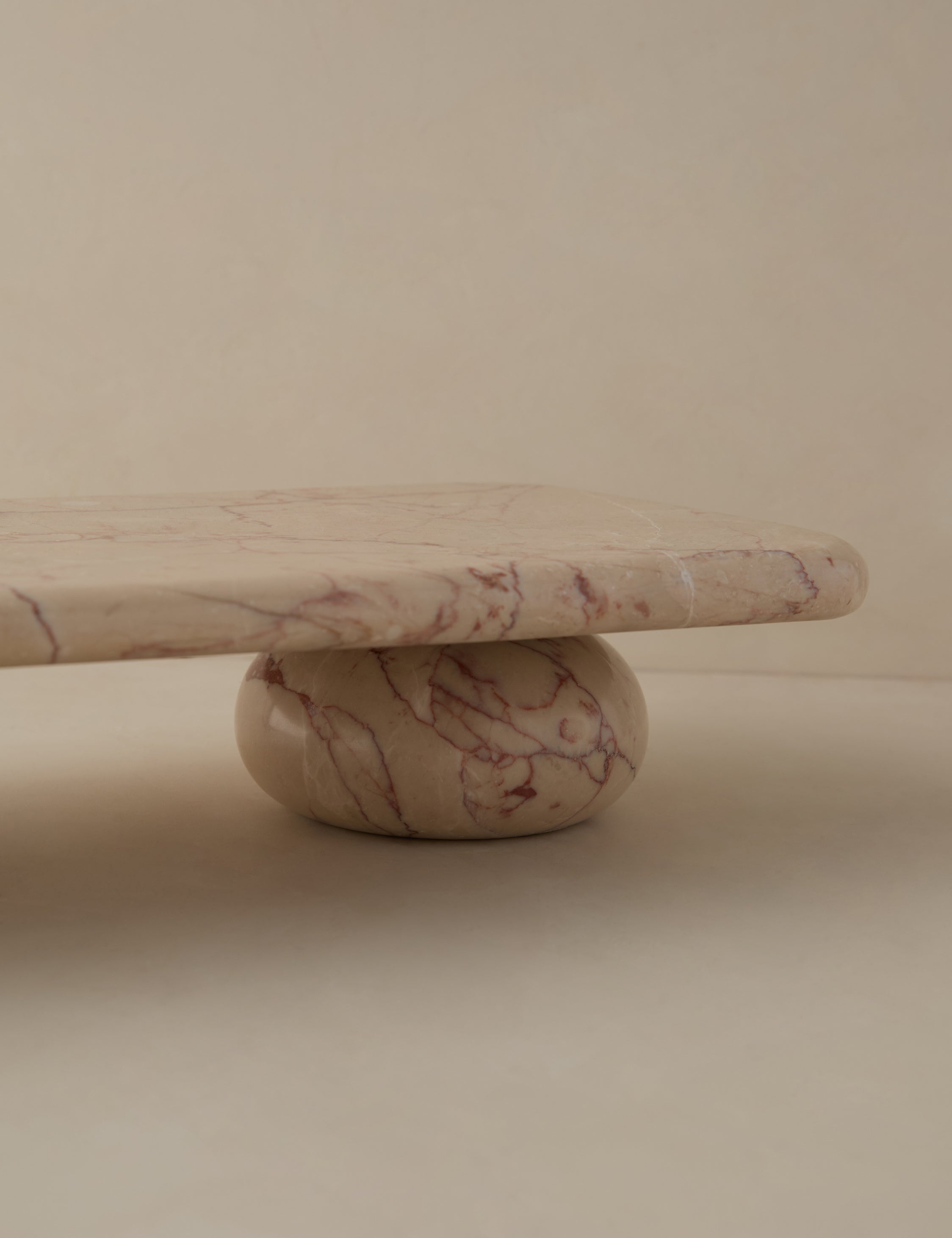 Lusine Rectangular Marble Serving Stand - Thumbnail 4