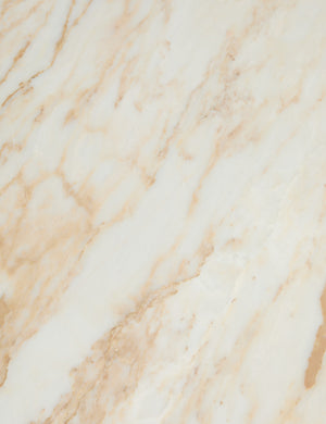 Open Box: Mahoe Round Coffee Table, Travertine and Marble by Carly Cushnie