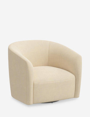 Open Box: Mayhew Swivel Chair, Natural Linen Weave