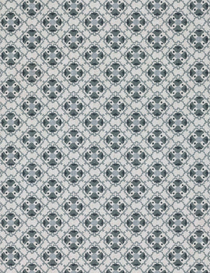 Medallion All Over Linen Fabric Swatch by Nathan Turner, Sage