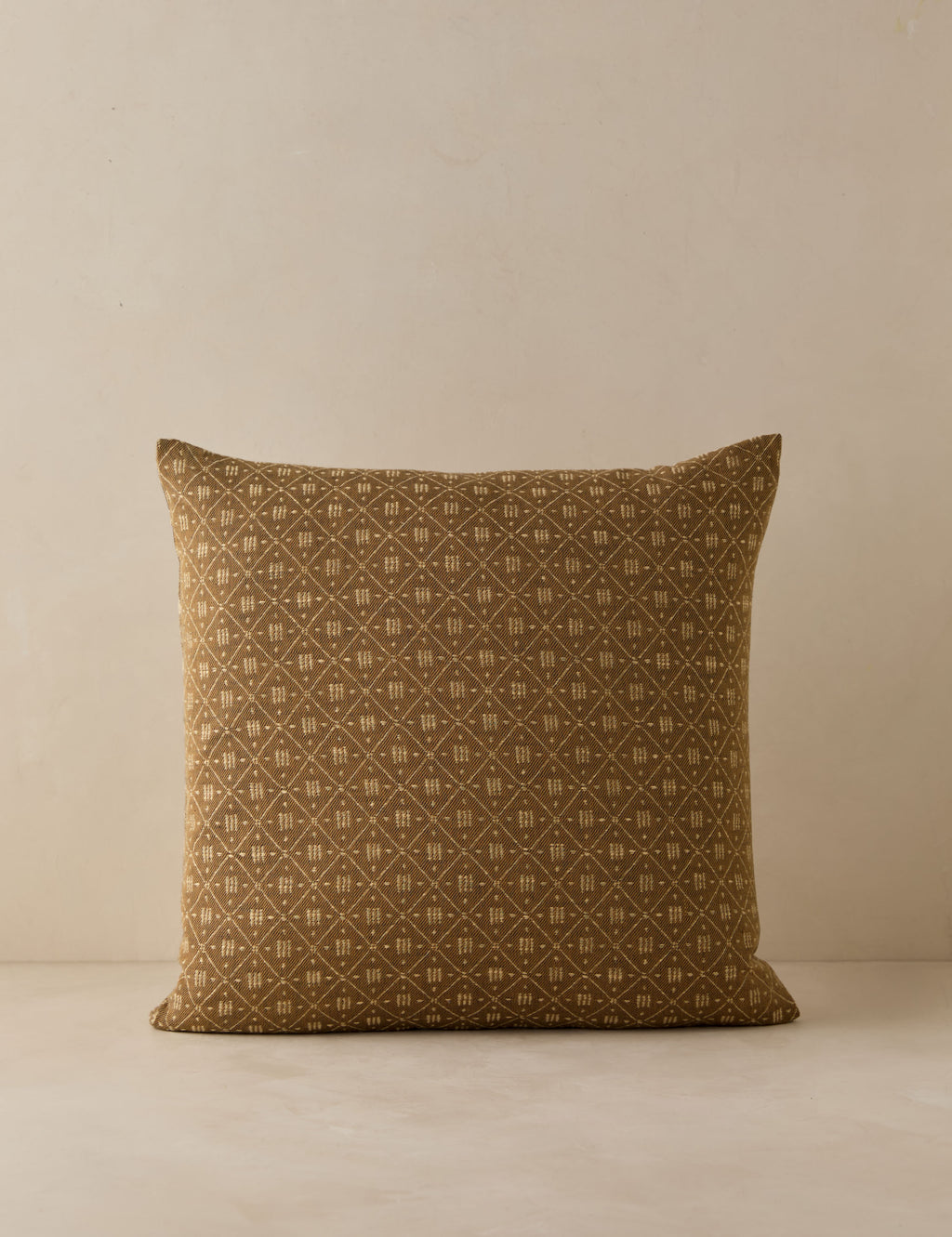 Merola Jacquard Pillow, Lumbar, Marigold and Ivory