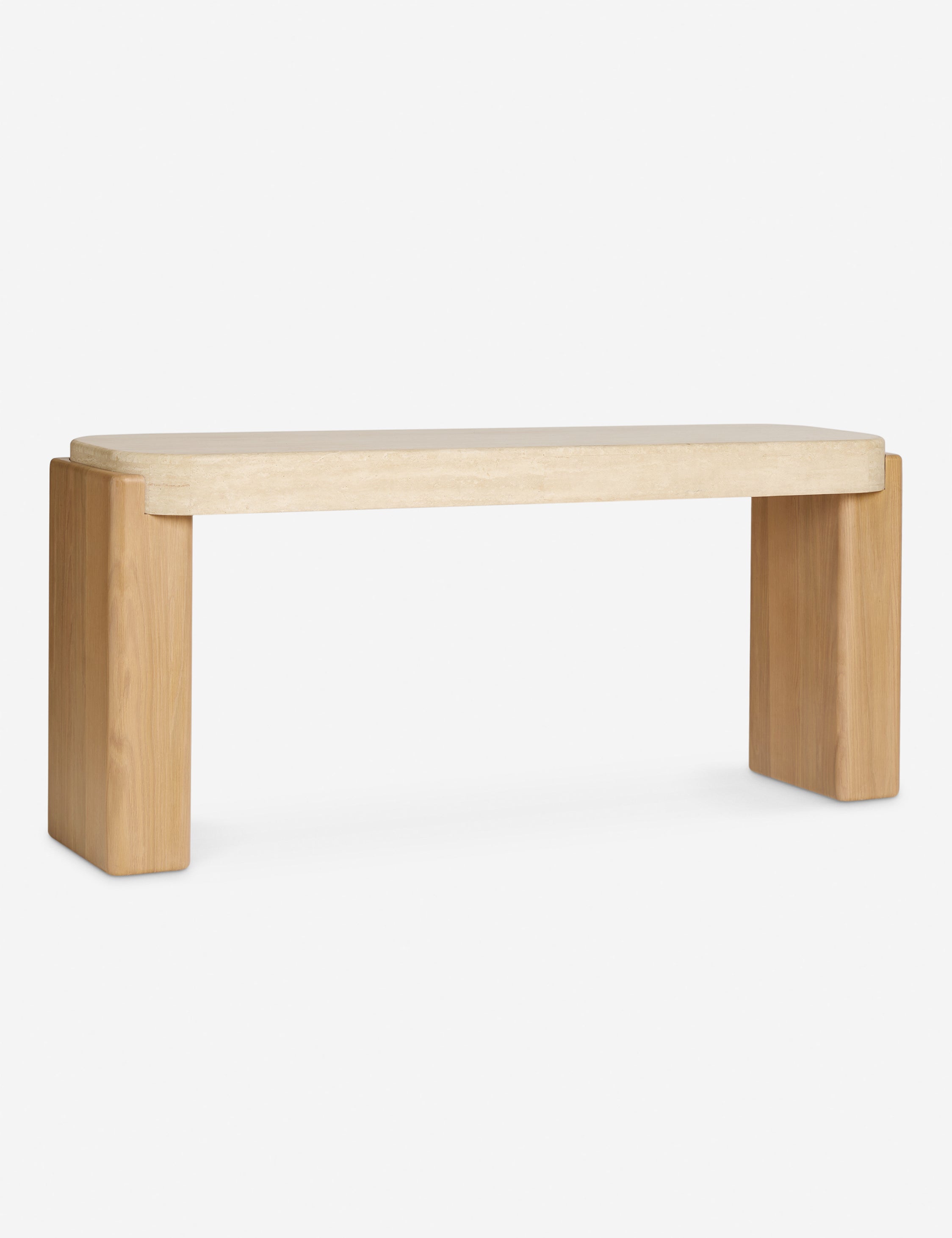 Midora Travertine Console Table