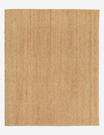 Custom Machi Hand-Loomed Jute Rug, Gold