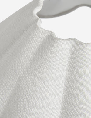 Close up view of the Napa scalloped shade table lamp by Aimee Song