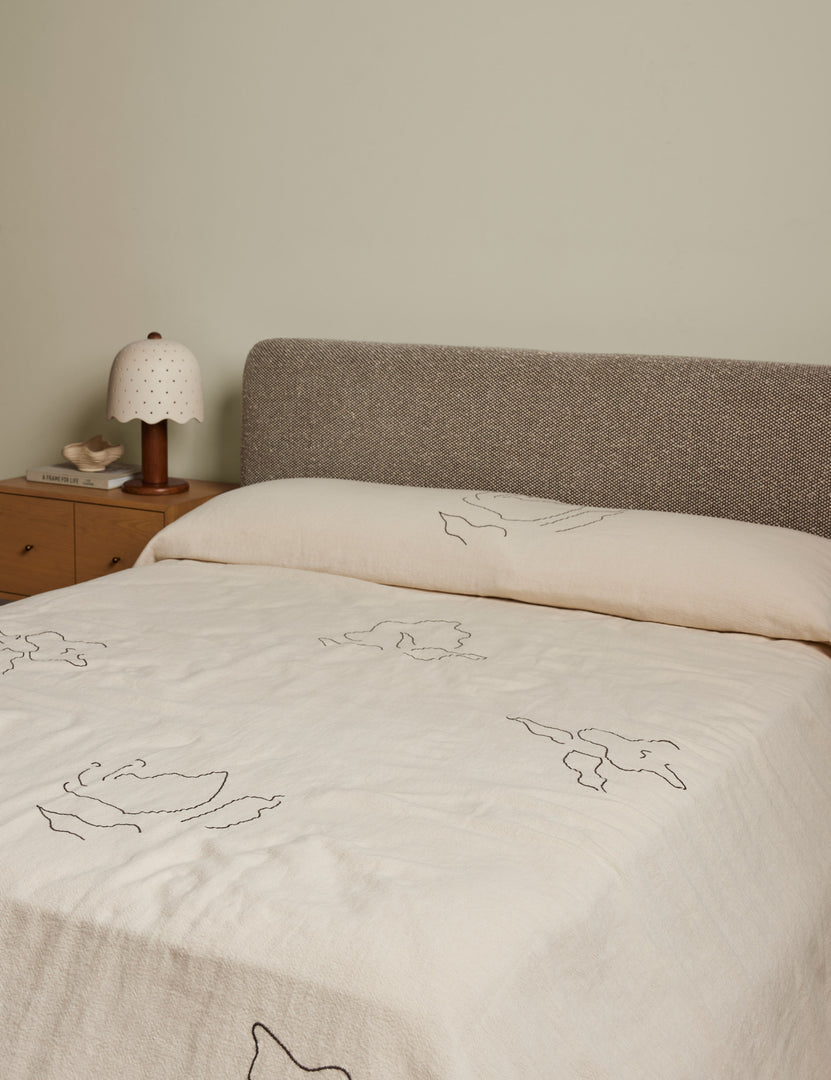 Narsi Linen Cotton Coverlet by Sarah Sherman Samuel