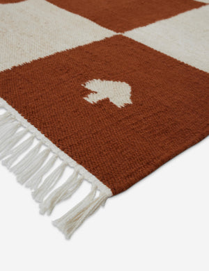 Noam Indoor / Outdoor Rug Swatch by Sarah Sherman Samuel, Rust