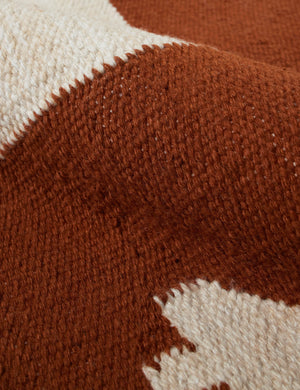 Noam Indoor / Outdoor Rug Swatch by Sarah Sherman Samuel, Rust