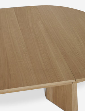 Open Box: Nycola Extendable Oval Dining Table, Natural Oak 44