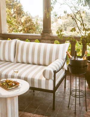 Leni Outdoor Sofa : Soapstone Perennials Rough n Rowdy
