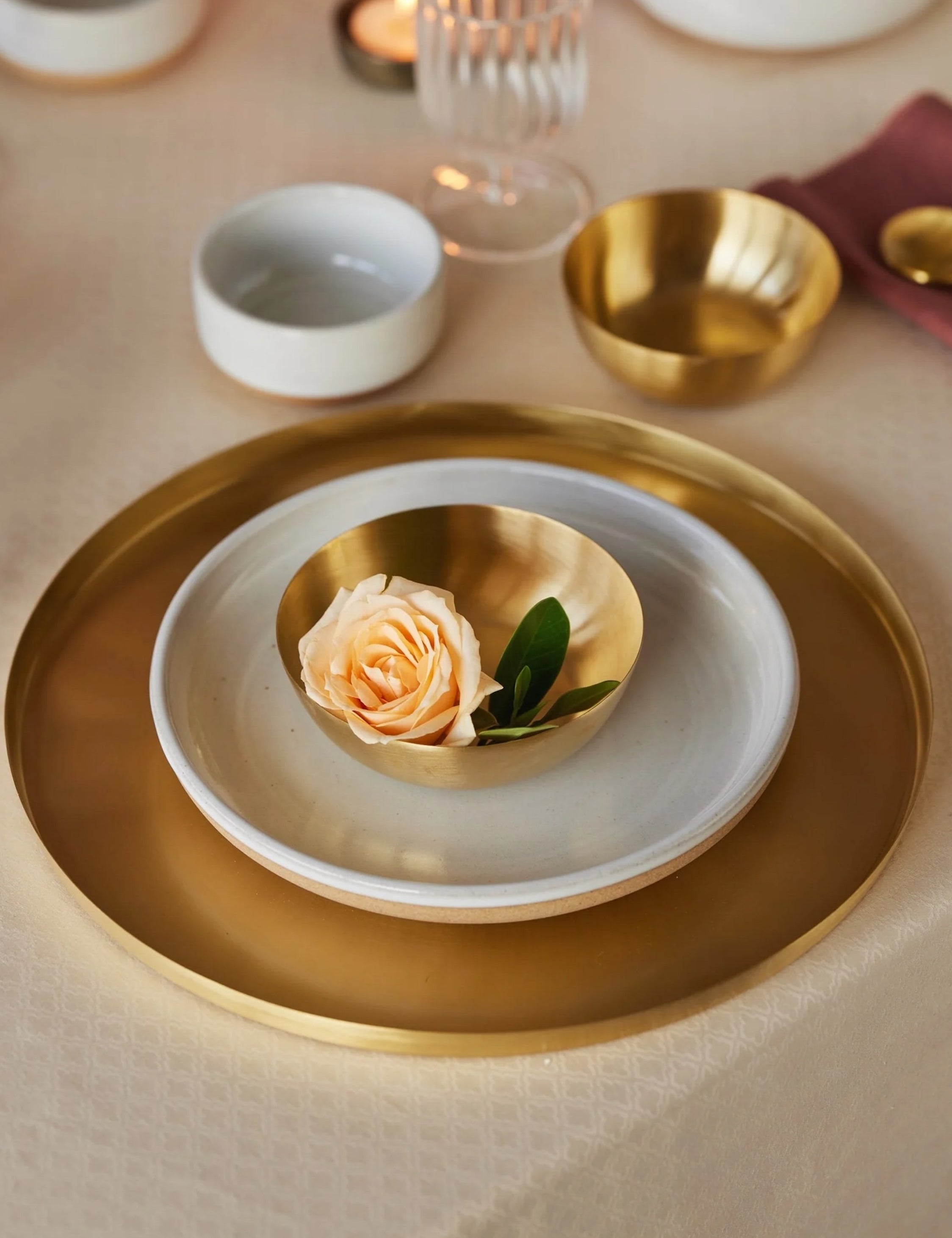 Heirloom Brass Dip Bowl (Set of 2) - Thumbnail 4