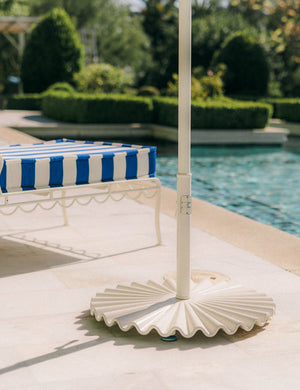 Clamshell Umbrella Base by Business & Pleasure Co. : White / Large