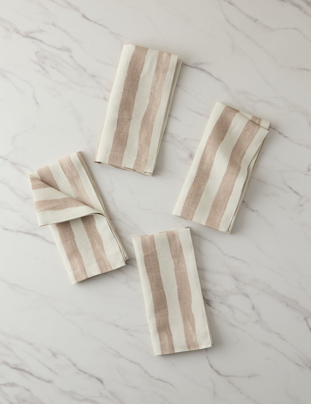 Painterly Stripe Linen Napkins (Set of 4) by Sarah Sherman Samuel