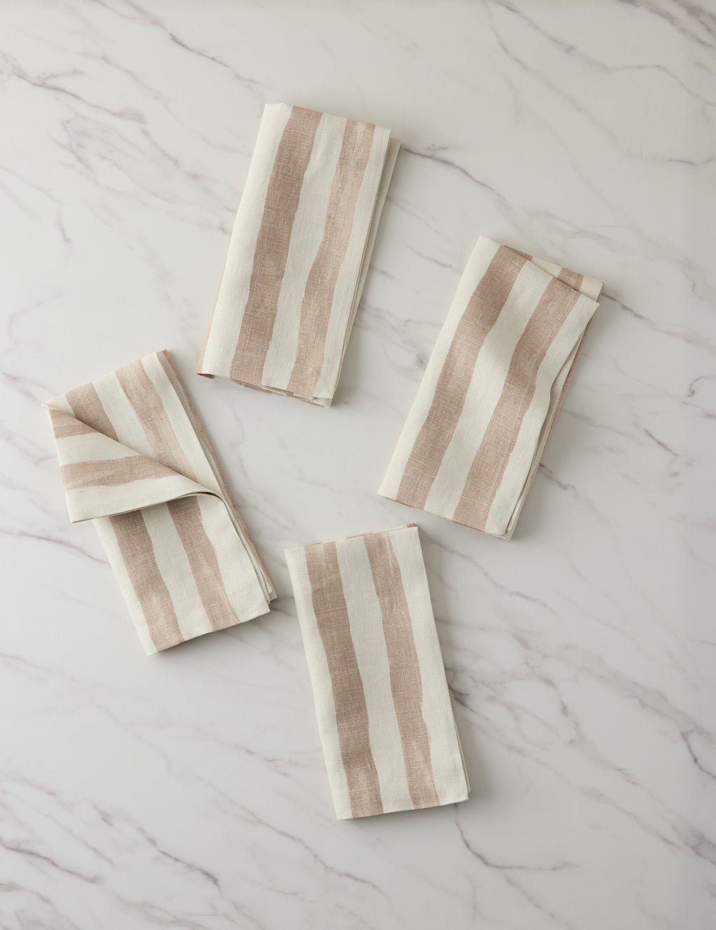 Painterly Stripe Linen Napkins (Set of 4) by Sarah Sherman Samuel