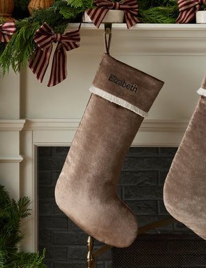 Brandis Velvet Stocking : Champagne