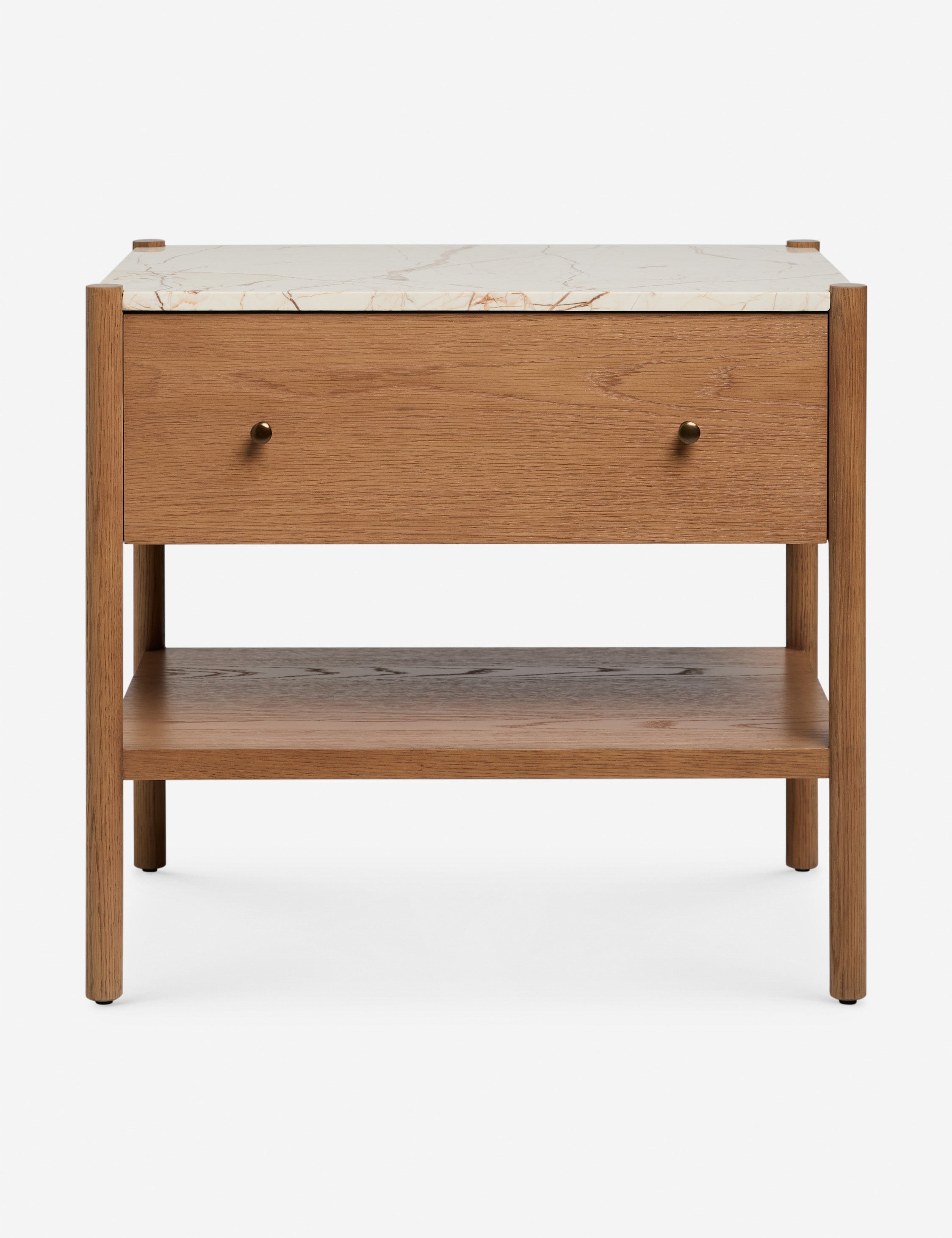 Open Box: Philana Nightstand, Walnut Oak 26"W
