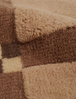 Popham Hand-Knotted Rug Swatch, Clay and Slate