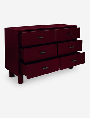 Jolene 6 Drawer Dresser Deep Red Jolene 6 Drawer Dresser Deep Red