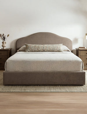 Open Box: Shara Storage Bed, Taupe Queen
