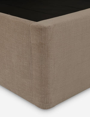 Open Box: Shara Storage Bed, Taupe Queen