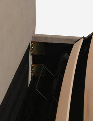 Open Box: Shara Storage Bed, Taupe Queen