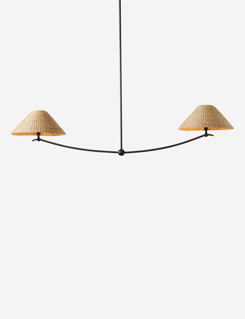Mansel Woven Seagrass Linear Pendant