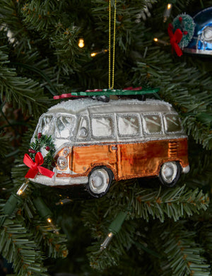 Retro Cruisers Glass Ornaments (Set of 4)