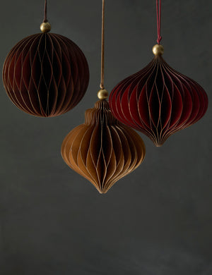 Revel honeycomb paper ornaments