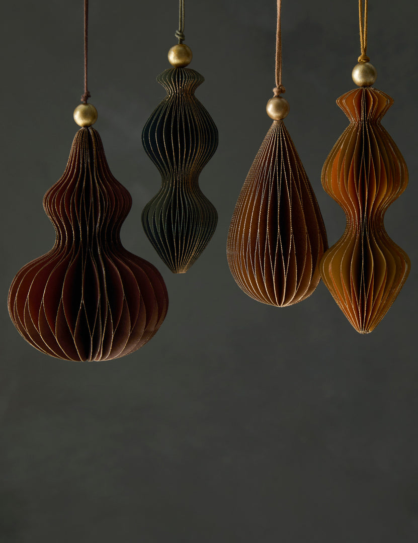 #color::toast | Revel honeycomb paper ornaments