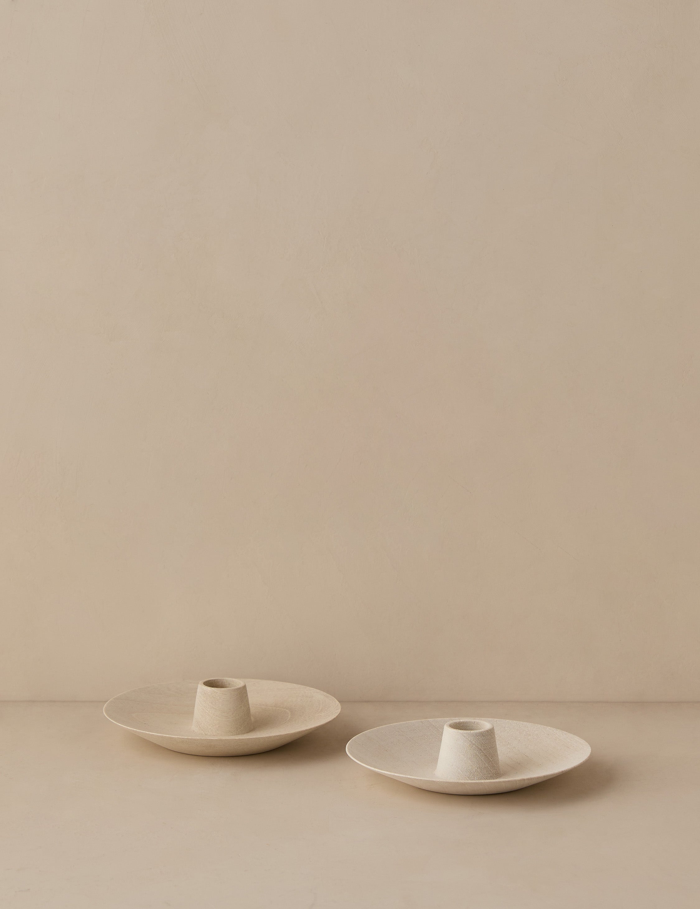 Itza Wood Taper Candle Holders - Thumbnail 2