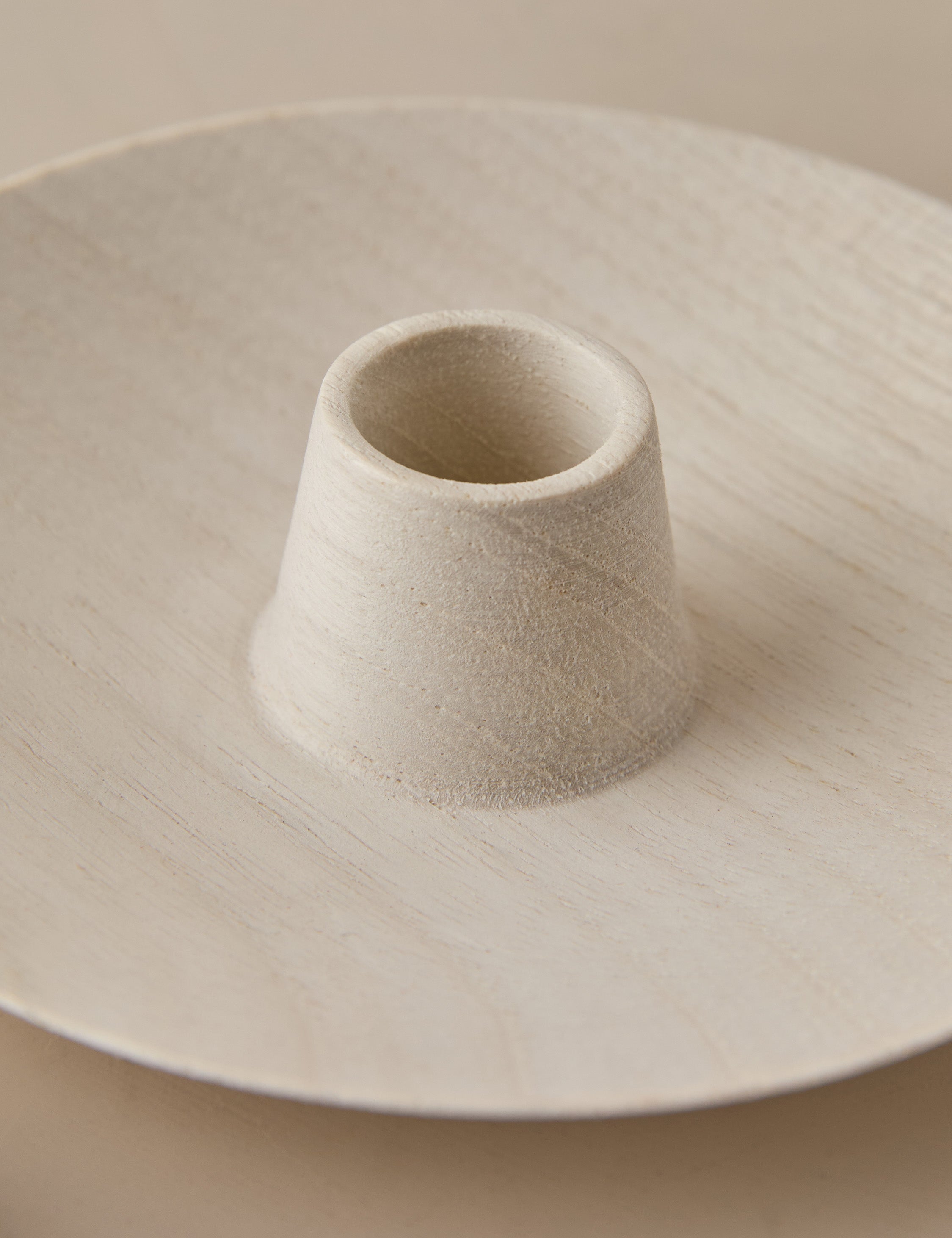 Itza Wood Taper Candle Holders - Thumbnail 3