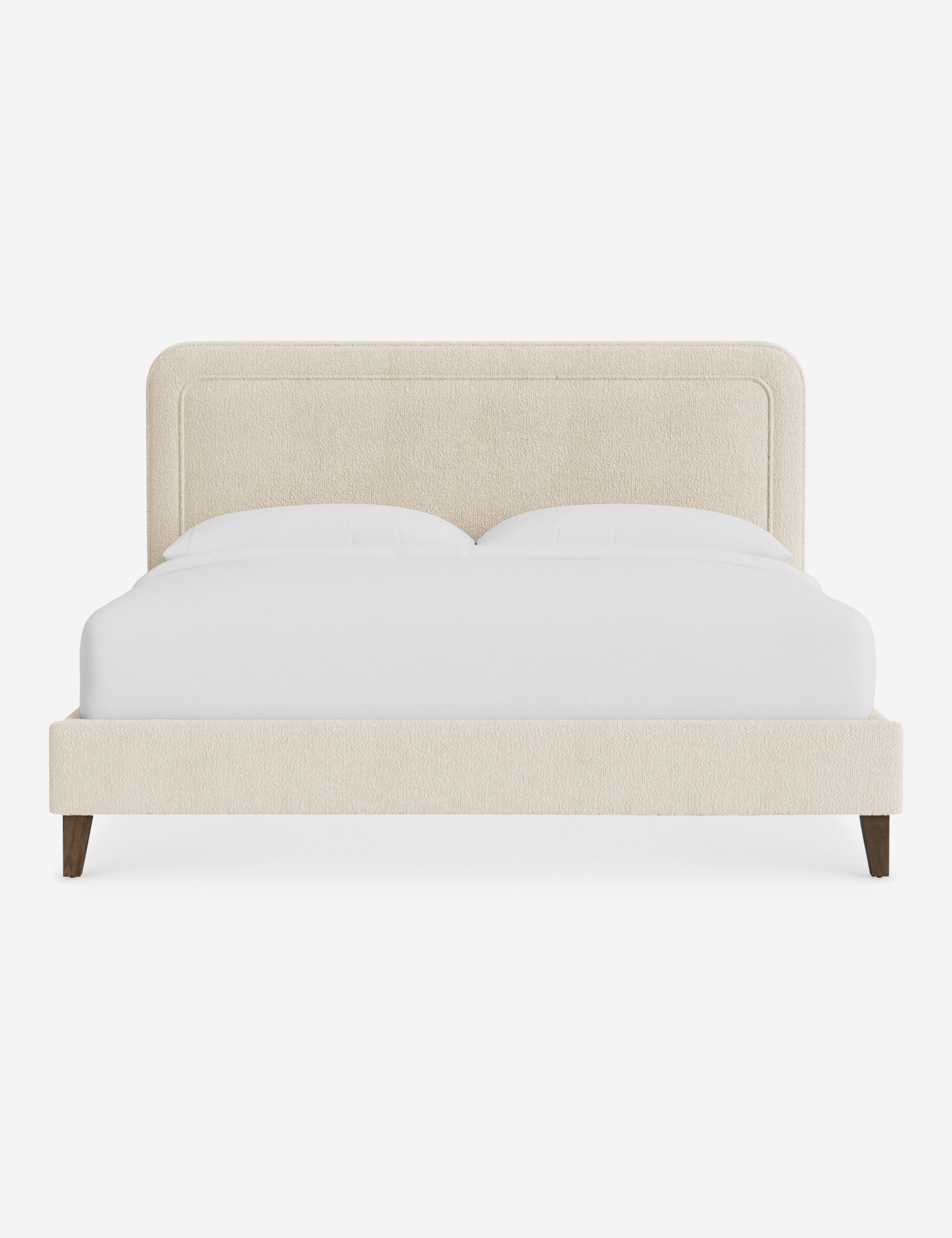 #color::ivory-modern-boucle #size::cal-king #leg-finish::chestnut