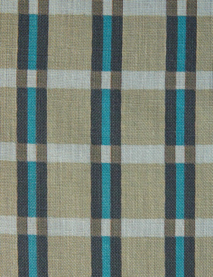 Sadie Linen Fabric Swatch by Annie Coop, Blue