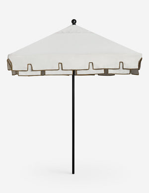 6 white patio umbrella Salento 6' Square Outdoor Umbrella, Raven