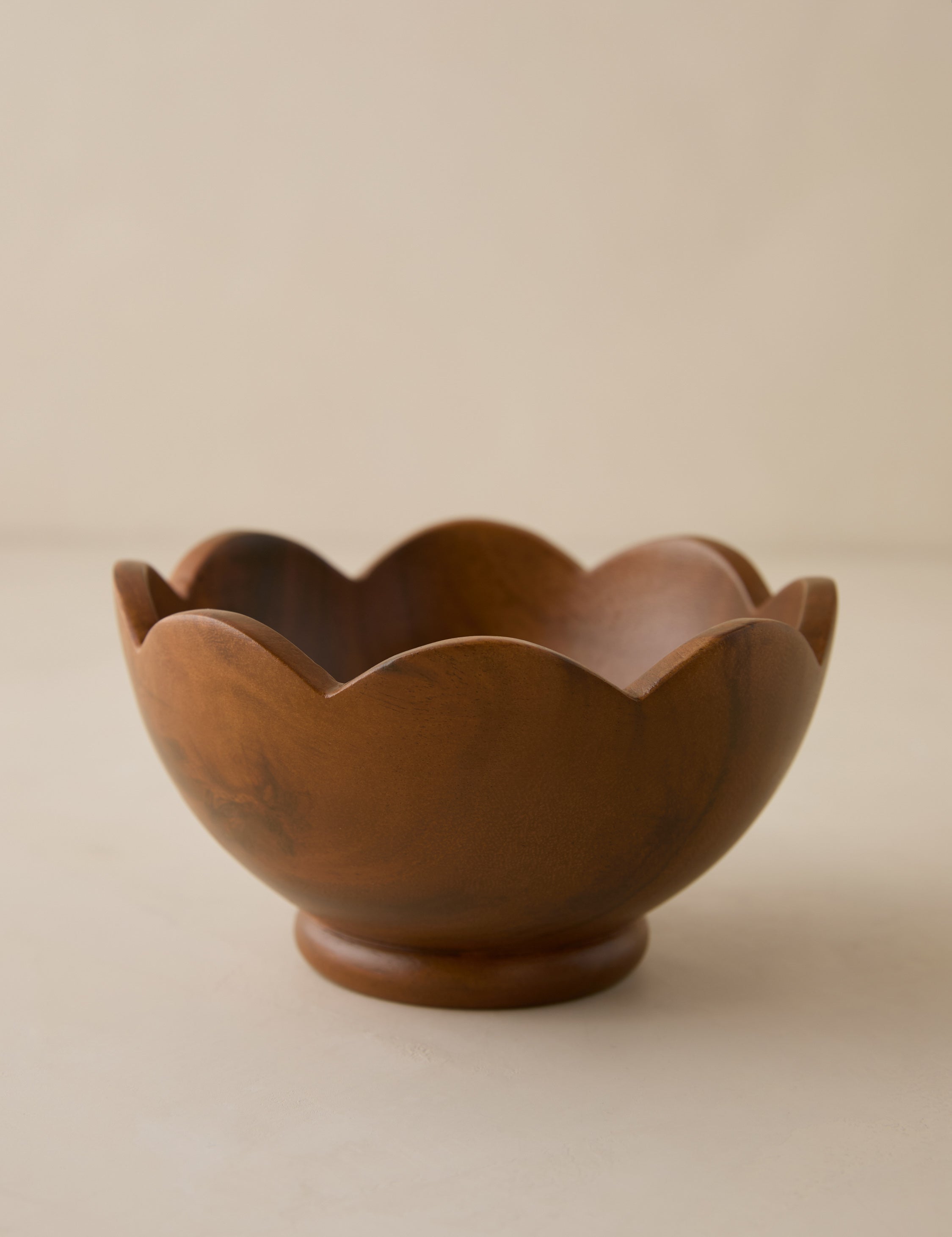 Scalloped Wood Bowls (Set of 4) by Sarah Sherman Samuel