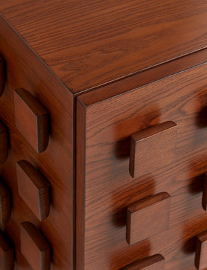 Open Box: Soren Nightstand, Pecan by Sarah Sherman Samuel