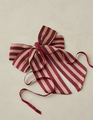 Talcott Striped Wreath Bow