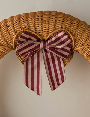 Talcott Striped Wreath Bow
