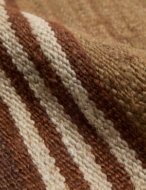 Tamarisk Flatweave Jute Rug Swatch by Elan Byrd, Camel